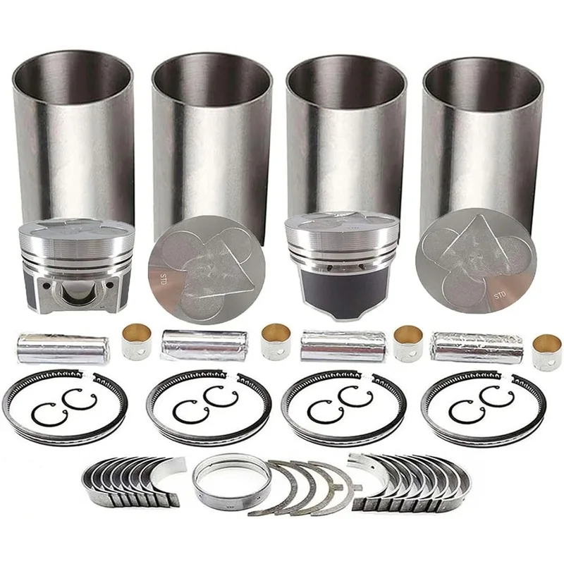 

Cylinder Liners&piston 1C010-21113 &piston ring&main/rod bearing four matching for Kubota V3300 for Bobcat Skid Steer Engine