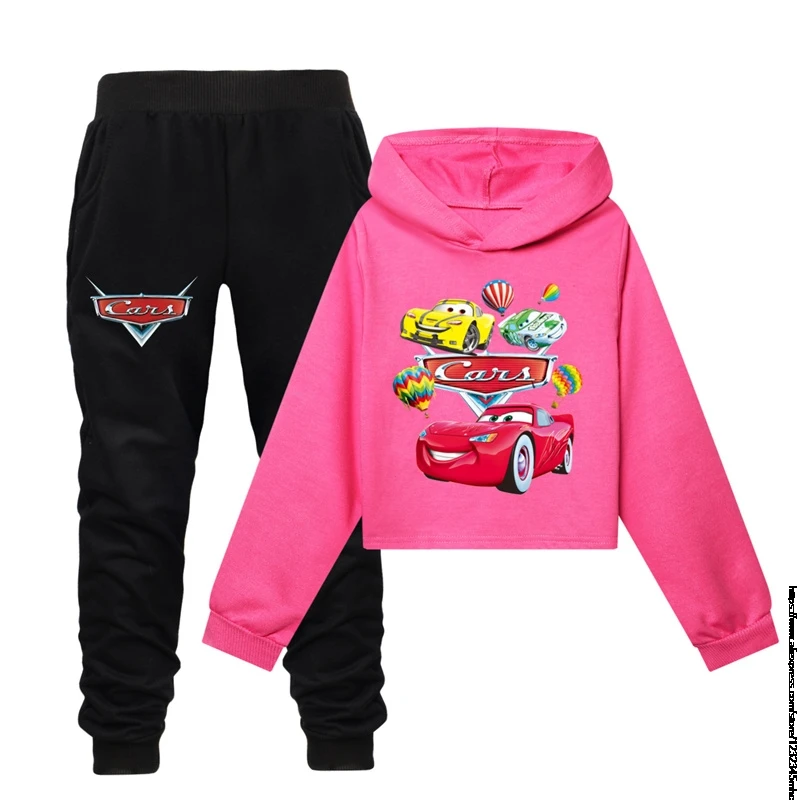 Conjunto de ropa de coches para niños, Sudadera con capucha, camiseta con capucha, traje para niños pequeños, ropa para niñas adolescentes, moda de primavera y otoño, oferta