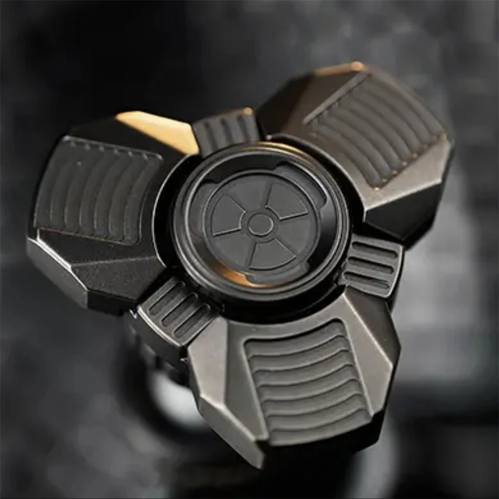 Centrale électrique nucléaire, armure ouverte, Fidget Spinner en acier inoxydable, jouets coulissants EDC, Anti-Stress, Spinner à main, jouets sensoriels tdah