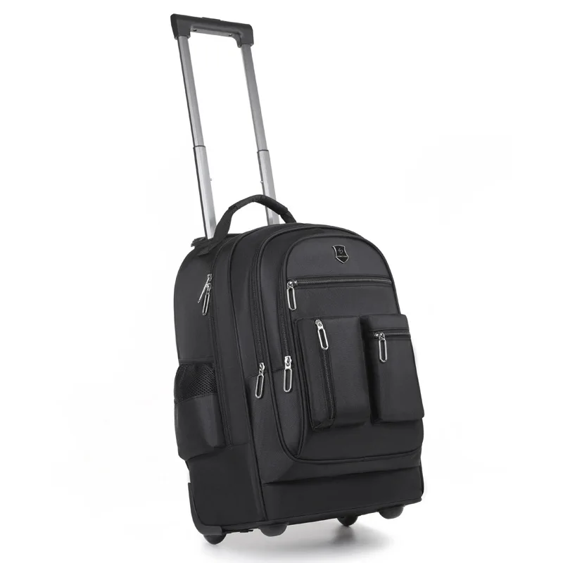 Trolley Backpack Ultra-light Trolley Bag Large Capacity Single-directional Wheel Fashion Durable Bags