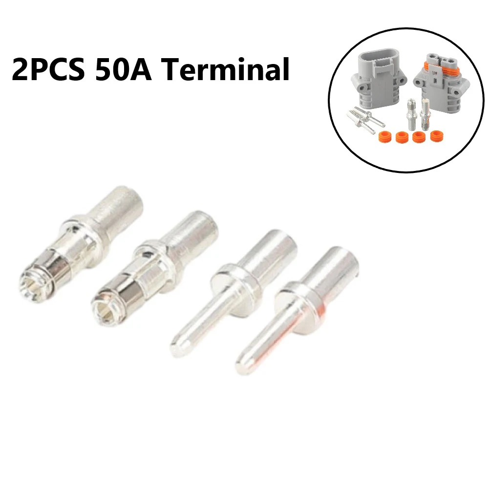 การสื่อสาร UPS Power Supplies กันน้ํา Connector 2X 50A สําหรับ Anderson ที่จอดรถ Air Conditioner Plug Terminal