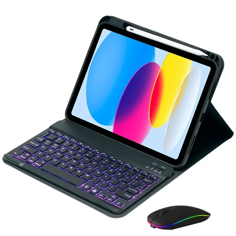 

Чехол с подсветкой для клавиатуры для Huawei MatePad SE 11 дюймов 2024 с держателем для карандашей для MatePad SE 11 дюймов AGS6-W00, чехол для клавиатуры Funda