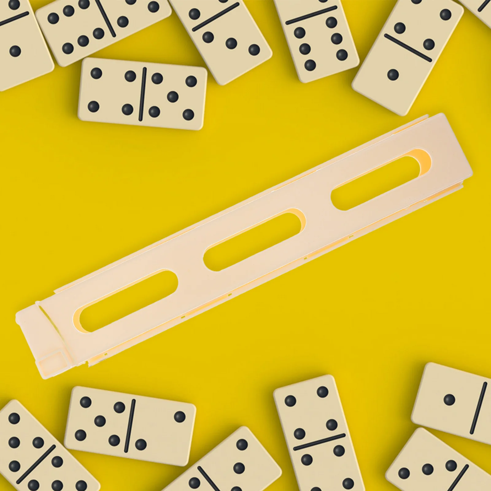 4 pçs clipes de trem dominó plástico durável slot acessórios para crianças jogo dominó construção e jogar adereços clipes dominó