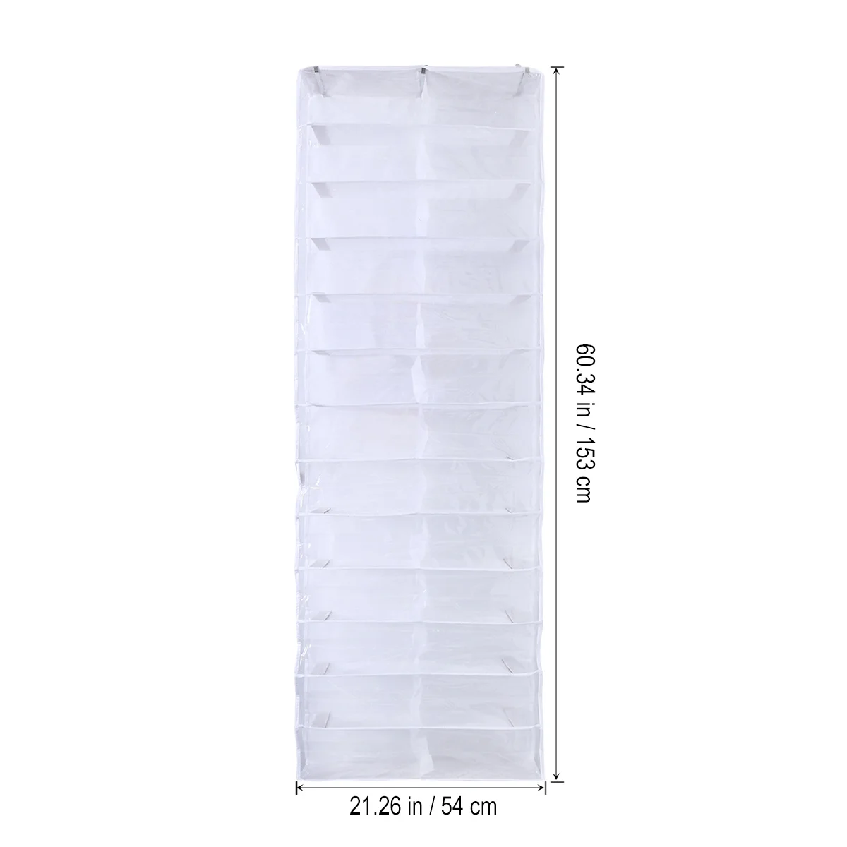 جيب كبير فوق الباب منظم الأحذية خزانة رف تخزين شماعات للأحذية والأوشحة وأحزمة معلقة لتوفير المساحة #5