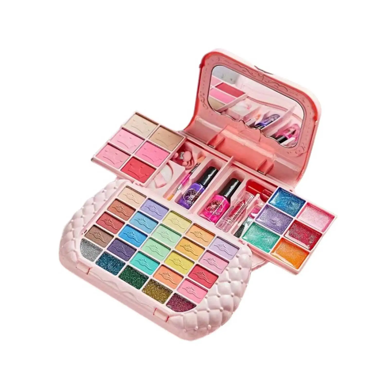 Makeup Toy Kits Pretend Play Makeup Beauty Set for Girls Toddlers Age 3 4 5+