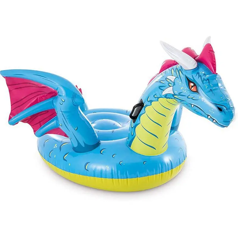 

201*191cm Kids Inflatable Ride-on Monster Dragon Pool Float Swimming Water Toys Fun Beach Air Raft Bed