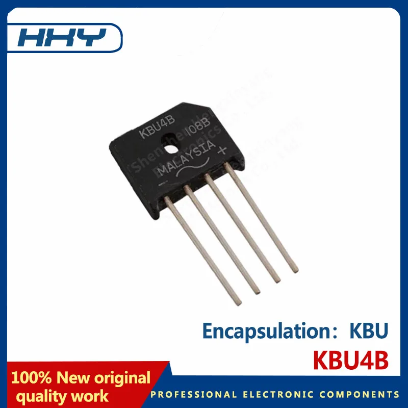 10PCS KBU4B paquet KBU redresseur pont pile diode