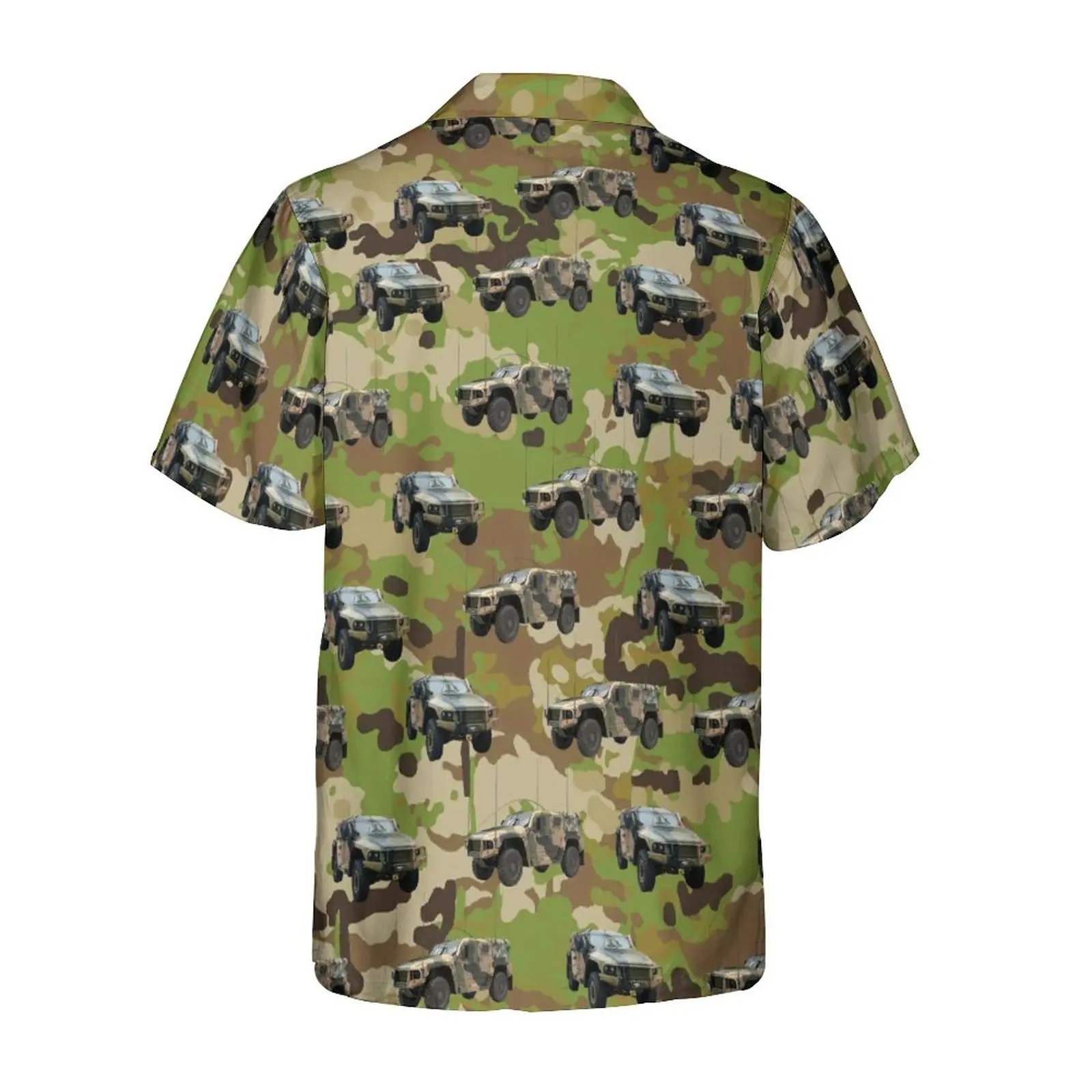 Jumeast 3D Printed Camo Tank Car Men Hawaiian Shirts American Guns Self Defense Beach Blouses Palm Tree Camisa Social Clothes