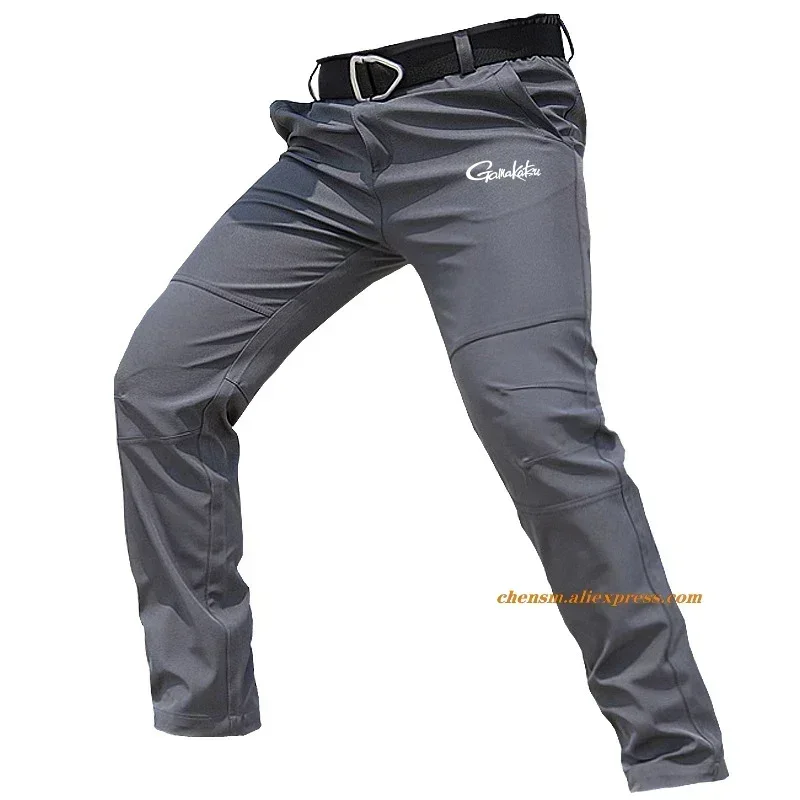 

Gamakatsu 2025 Men Cycling Pants Waterproof MTB Bike Bicycle Pants Windproof Sports Hiking Camping Trousers Fishing Shorts Grey