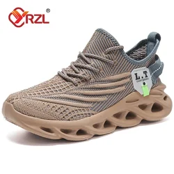 YRZL Running Shoes Sneakers Men's Sport Shoes Outdoor Lightweight Breathable Mesh Increase Comfortable Sneakers Shoes for Men