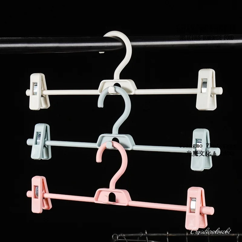 

10pcs Trousers Hanger Rack Home Creative Mini Flocking Clothes Hanger Easy Hook Closet Organizer Hangers for Clothes Pants