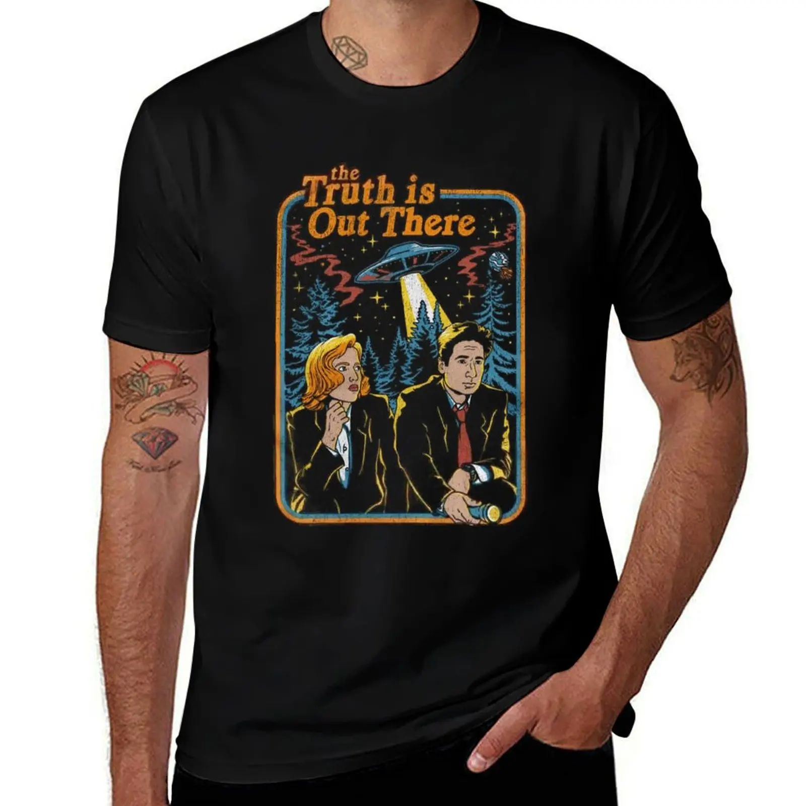 The truth is out there Long T-Shirt vintage anime shirt new edition Funny t-shirt mens white t shirts