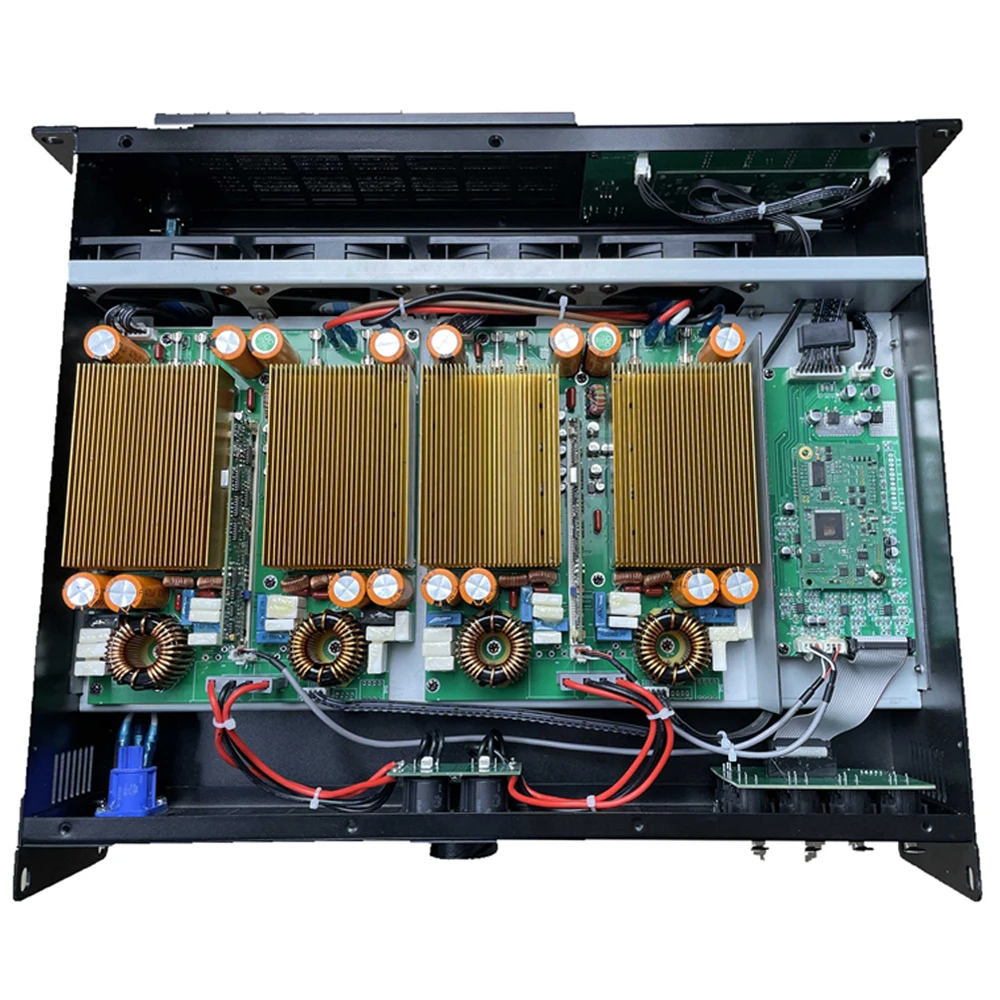 4Channels Digital Power Amplifier LA8X with DSP 10000 Watts Class-D Amplifiers For Professional Audio Speakers Subwoofers