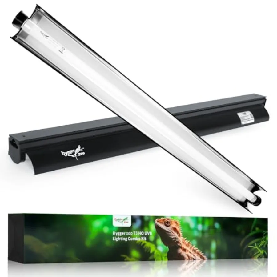 

【Spot goods】T5 Reptile Light Fixture Combo Kit 24W Light Fixture Reptile Terrarium Hood 10.0 UVB Light Bulb Fluorescent Tube Id
