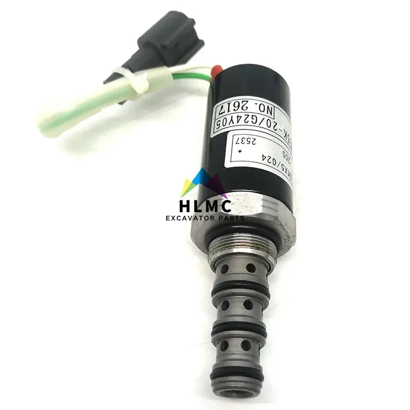 Excavator Parts For Kato HD820 HD1023 HD1430-3 Hydraulic Pump Rotary Solenoid Valve KWE5K-20/G24Y05 SKX5-G24-205 669-43000201