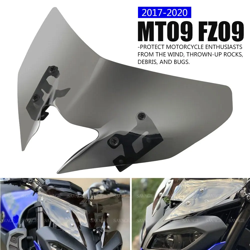 

Windshield Windscreen Pare-brise For YAMAHA MT 09 FZ09 2017-2020 MT09 FZ-09 2018