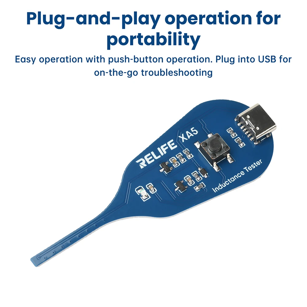 XA5 Motherboard Coil Tester for PC Repair Electromagnetic Induction Quick Fault Check Coil Tester Inductor Detector Tools