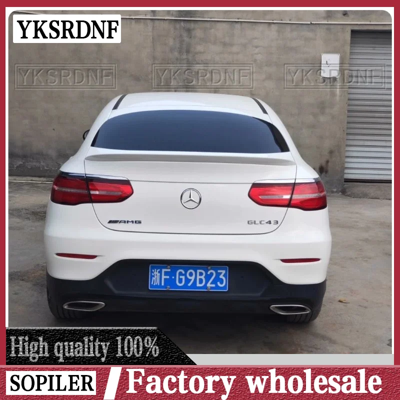 

Спойлер заднего крыла из АБС-пластика для Mercedes - Benz 2015 2016 2017 2018 2019 GLC Coupe, глянцевый черный или белый