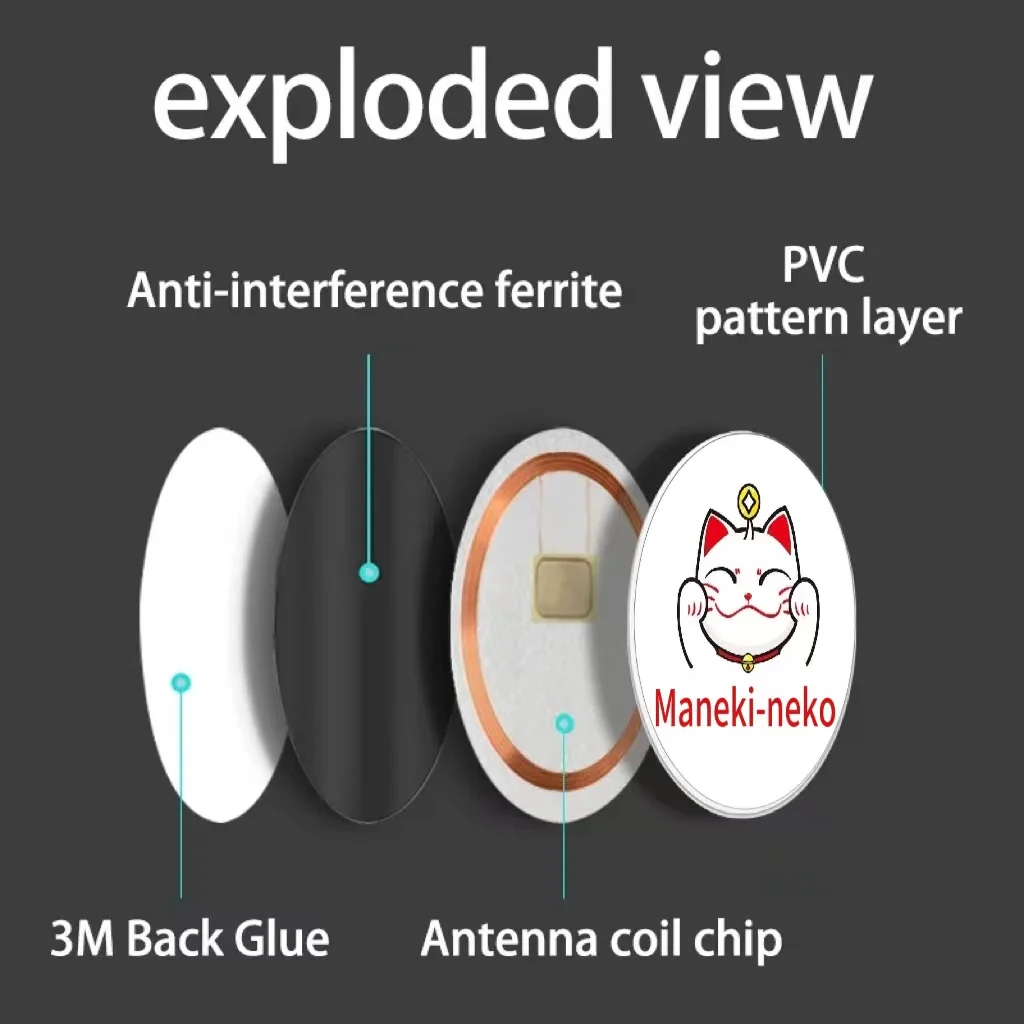 5 teile/los Ufuid-Tag einmalig uid veränderbarer Block 0 beschreibbare 13,56 MHz RFID-Aufkleber für Telefon-Token-Etiketten-Kopier klon