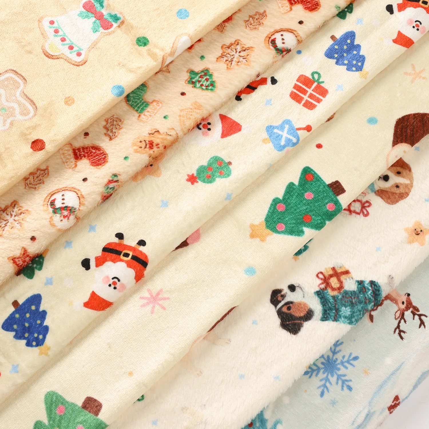 Golden mink fur fabric double-sided coral fur Christmas decoration pajamas home clothing blankets thickened plush DIY fabric
