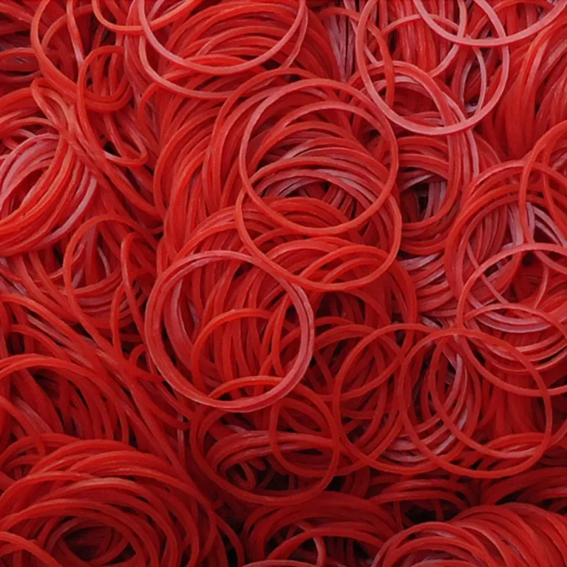 Red Fasteners Strong Elastic Rubber Bands Office Students School Stationery Supplies Diameter 19mm 25mm 32mm 40mm 50mm 60mm