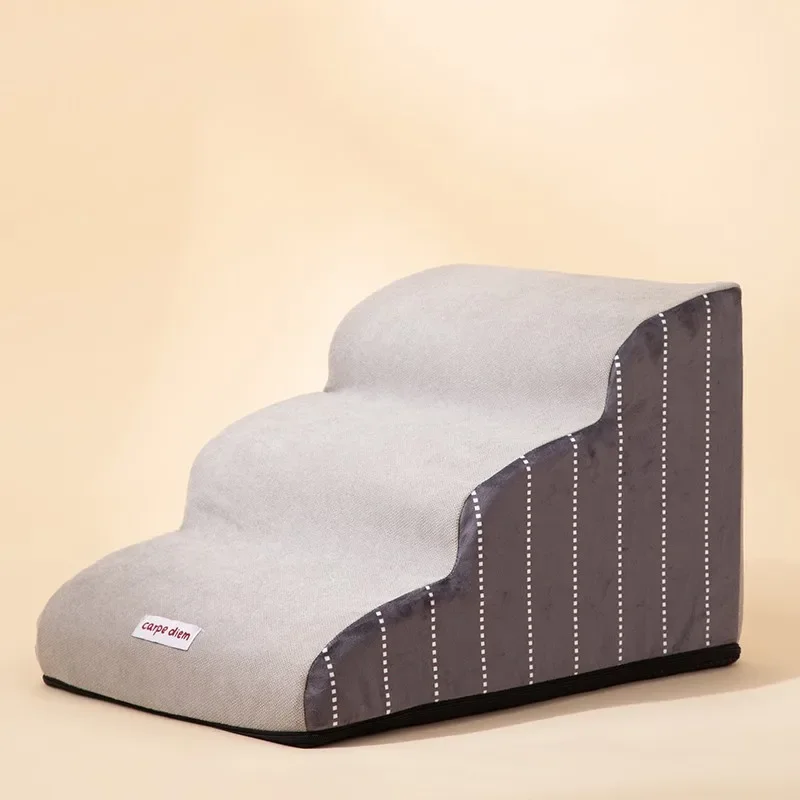 درج أريكة ميموري فوم للكلاب الصغيرة والقط ، منحدر سرير مانع للانزلاق ، سلم الحيوانات الأليفة ، مستلزمات الحيوانات الأليفة ، 2 ، 3 ، 4 خطوات