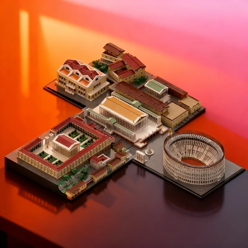 

34777pcs MOC ROMA First Part Architecture Model Building Blocks DIY Gift Creative Collectible Display Decor Premium Adult Kids