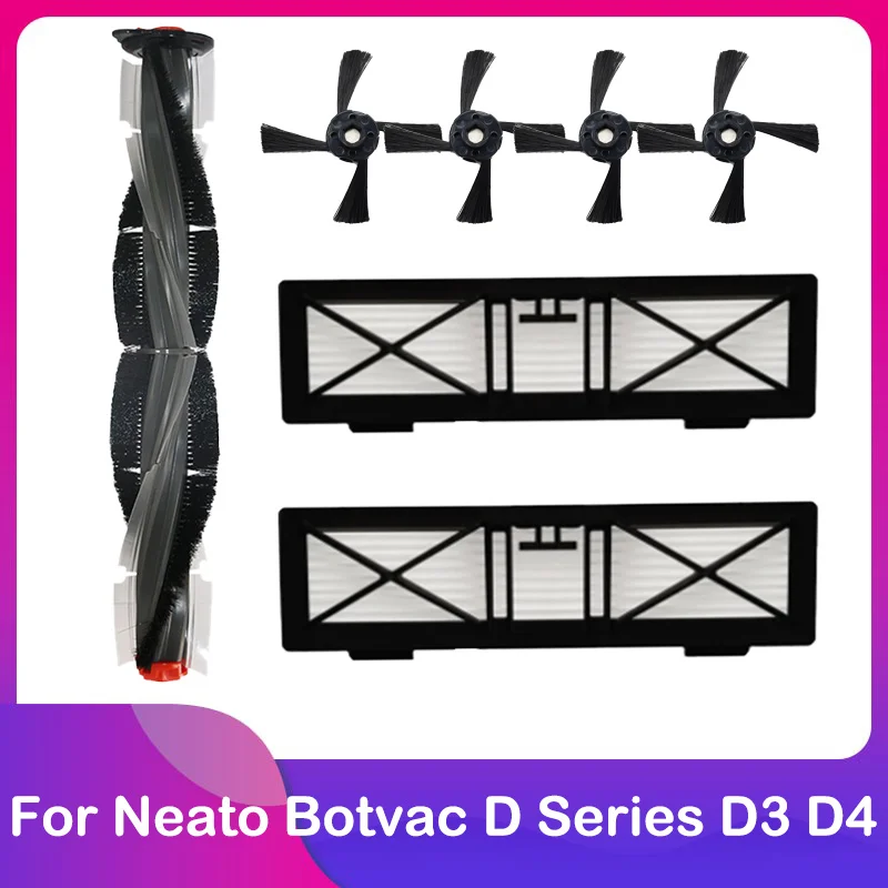 Phụ Tùng Chính Bàn Chải Bàn Chải Bên Bộ Lọc Hepa Cho Neato Botvac D Series D3 D4 D5 D6 D7 D9 D10 D70E d75 D80 D85 Robot Máy Hút Bụi