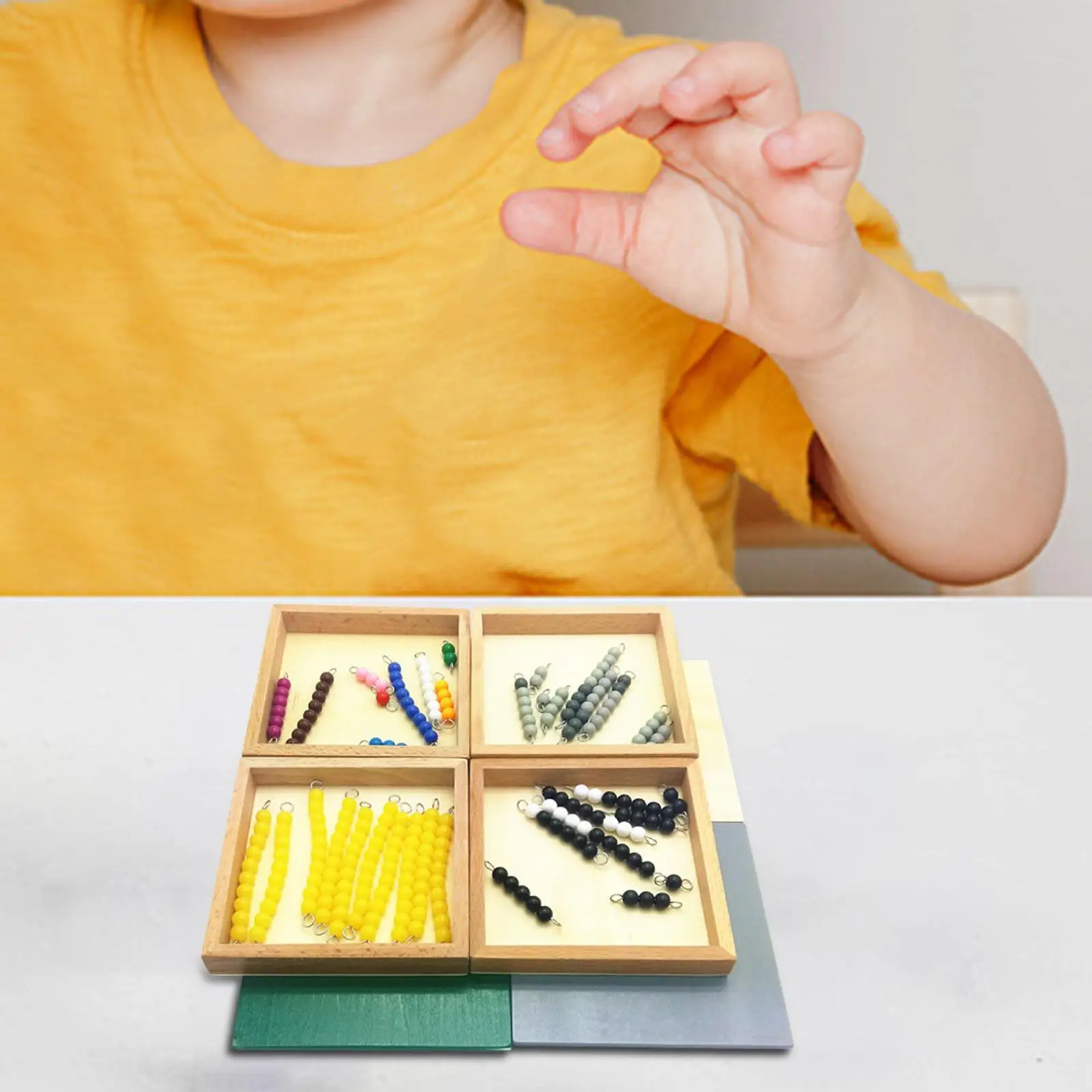 Jouets Montessori pour l'éducation alth, cadeau d'activités d'apprentissage, aides aux maths fuchsia