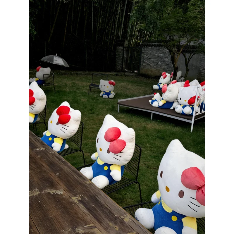 Stitch & Hello Kitty Pluche Poppen Anime Speelgoed Zacht Kussen Leuke Cartoon Gezellige Ornament Kinder Kerst Meisje Cadeau