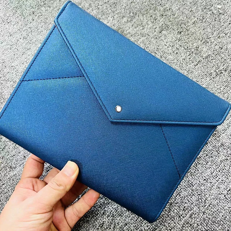 

MB Notebook Classic Cross Leather Blue envelope A5 Loose Leaf Chapter Business Notepad Luxury Design High Quality