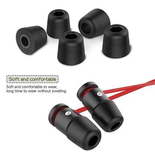 Imagen 2 del producto Nuevas y cómodas almohadillas para los oídos de espuma viscoelástica con aislamiento de ruido, orejeras de silicona para auriculares KZ, accesorios