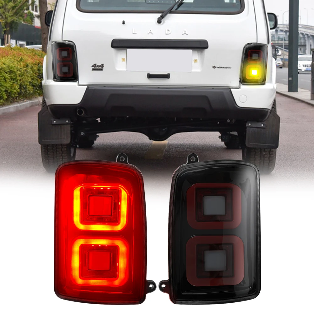 For LADA NIVA 4X4 2121 URBAN LED Reverse Brake rear Lights ralay and Headlight Daytime DRL RUNNING LIGHT