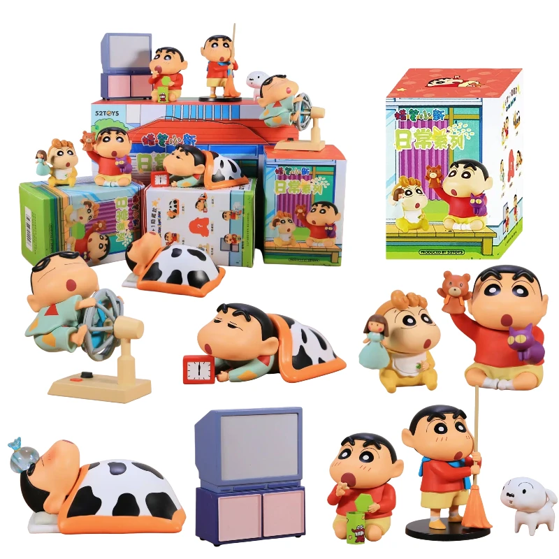 Crayon Shin-chan Anime-Puppe Blind Box Tägliche Serie Anime-Figur Modell Sammlerstück Spielzeug Statue Ornament Geburtstagsgeschenke