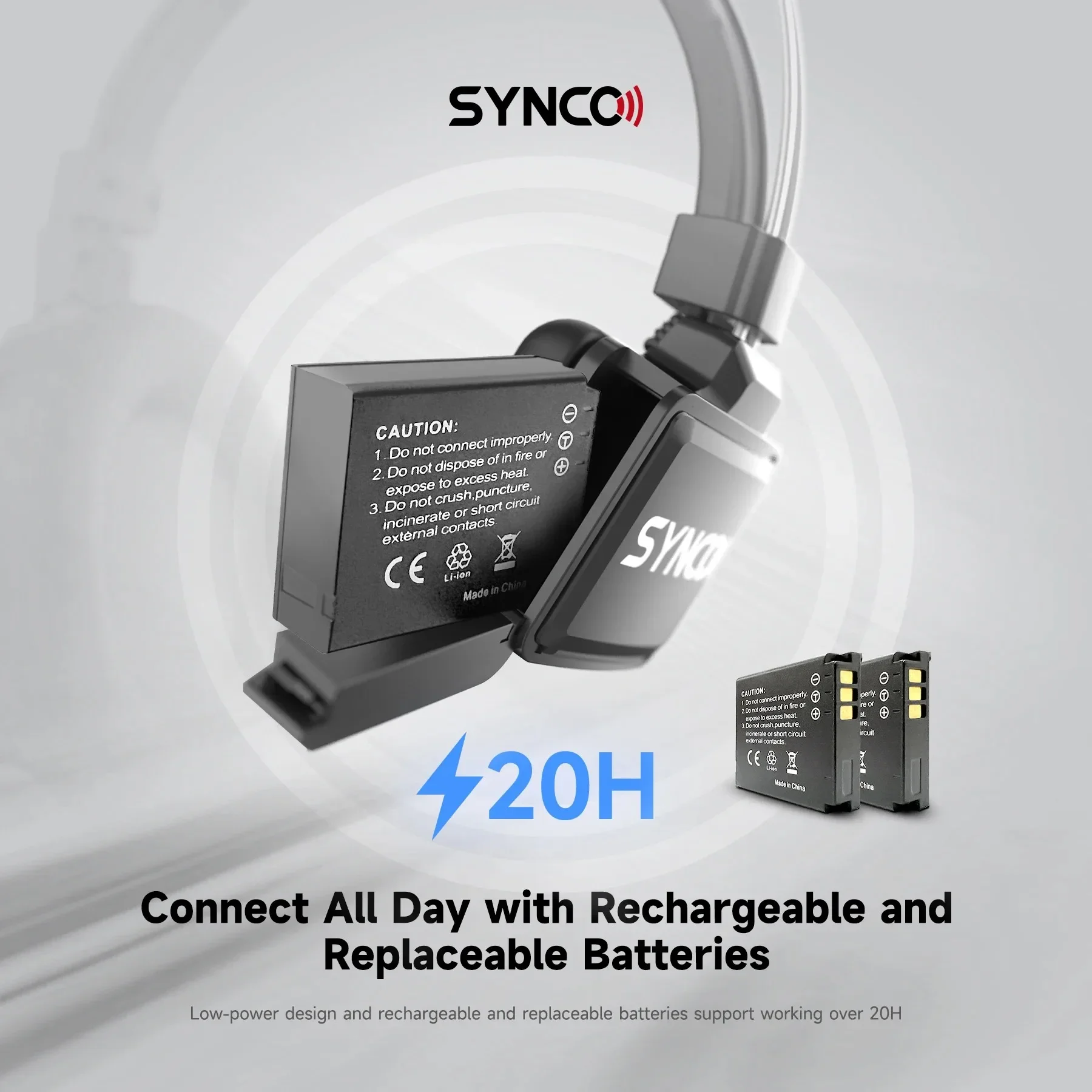 Synco-sistema de intercomunicación inalámbrico Xtalk X5, auriculares remotos de un solo oído, dúplex completo, 2,4G, para estudio de equipo de grabación de cine y televisión