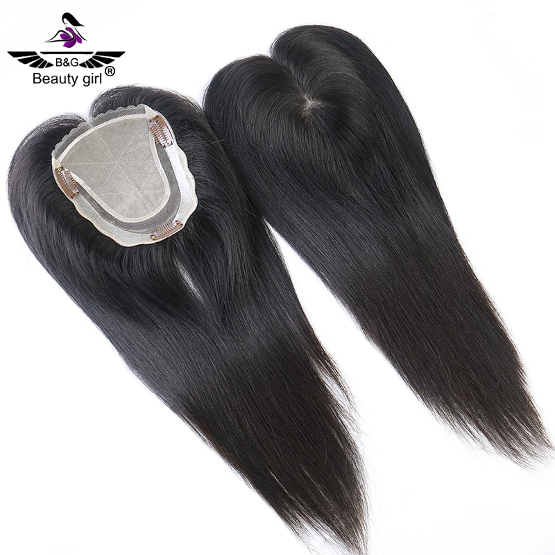 

Invisible Balding Human Hair Topper For Women Hand Tied Black Hair Lace Toupee Full Head Hair Piece Fast Shipping
