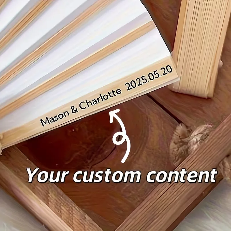 Customizable and Personalized Elegant Retro Folding Hand Fan, Portable and Cool Accessory Suitable for Both Men and Women, Chinese-Style Fan, Perfect Gift for Summer Dance Performances and Traditional Decorations, a Must-Have for Wedding Season, Bachelor Parties, Birthday Parties, and Daily Commuting