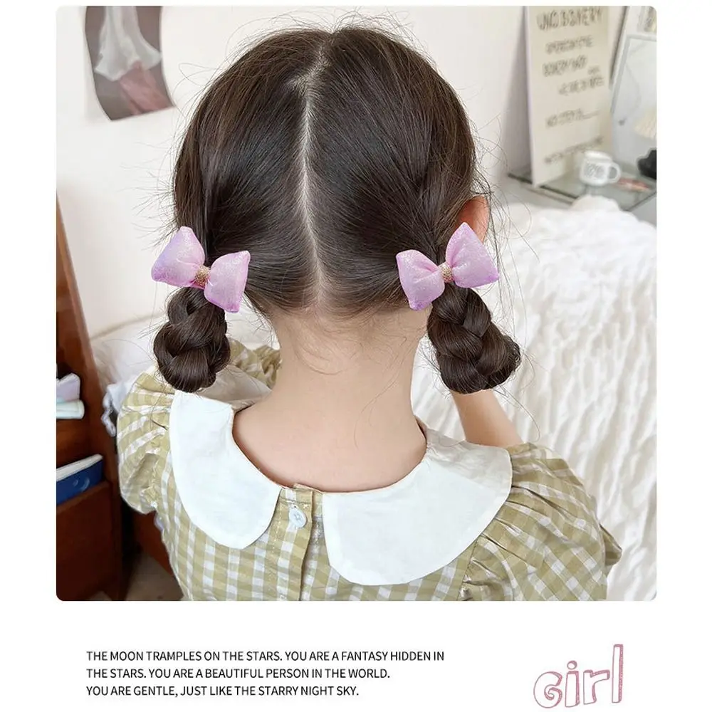 10 Uds. Pinza para el pelo bonita a la moda, pasadores laterales con lazo de malla de encaje de princesa, accesorios para el cabello dulces para niñas