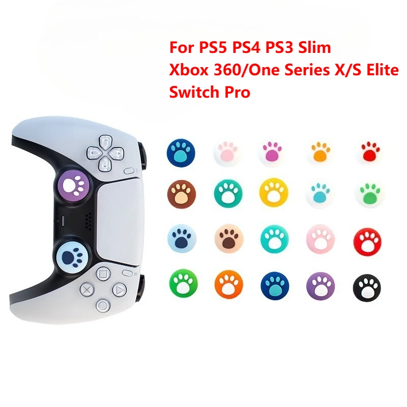 Pata de gato polegar vara aperto tampa joystick capa para sony ps5 ps4 ps3 magro xbox 360/one série x/s elite switch pro polegar