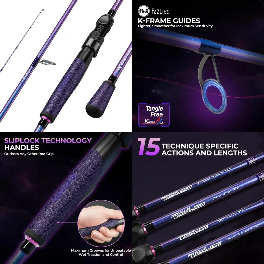 

Bass Fishing Rods with Graphite Blanks, Lightweight Guides, and Locking Technology for Enhanced Technique Bass Fishing