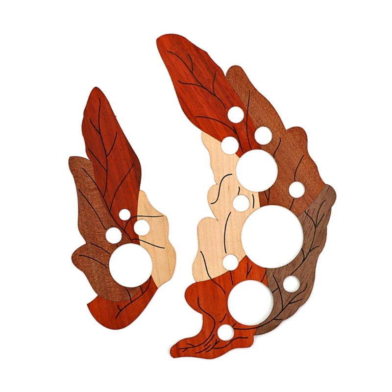 

F1FD Guitar Soundhole Decal Sound Hole Guard Flapper Part Guitar Leaf Pickguard