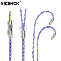 NICEHCK SpaceCloud Flagship 6N Litz Silver Plated OCC+7N OCC Mix Coaxial Earphone Cable 3.5/2.5/4.4mm MMCX/QDC/2Pin for Bravery