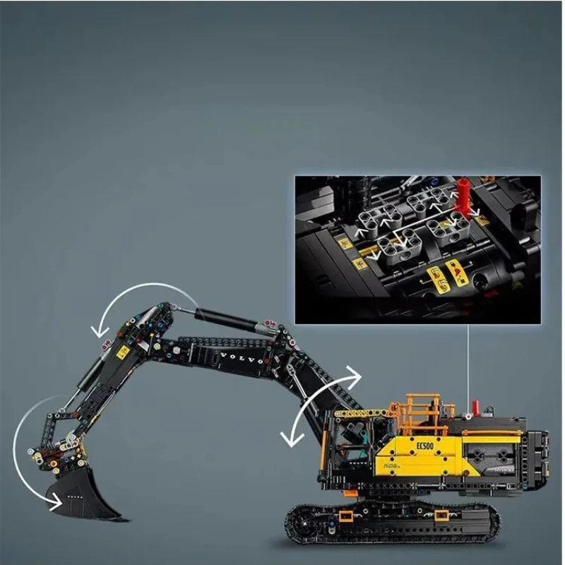 โมเดลตัวต่อบล็อกรถขุดวิศวกรรมเมืองขนาดใหญ่ 2359 ชิ้น ของเล่นประกอบยาก ของขวัญคริสต์มาสและวันเกิดสำหรับเด็ก