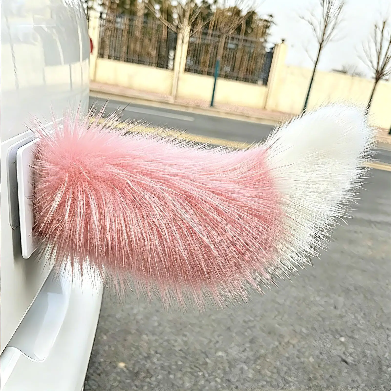 Auto-Dekoration Fernbedienung Elektrisch Niedliches Flauschiges Heck-Stoßstangen-Ornament Lustiges Flauschiges Tier-Schwanz-Zubehör für Auto, LKW, Roller – Detail 13