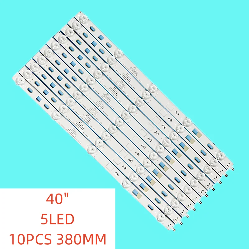 

10PCS/SET 5lamps New LED Backlight for LG Innotek 40inch NDSOEW A/B TYPE REV0.1 KDL-40AM10B KDL-40R452 380MM