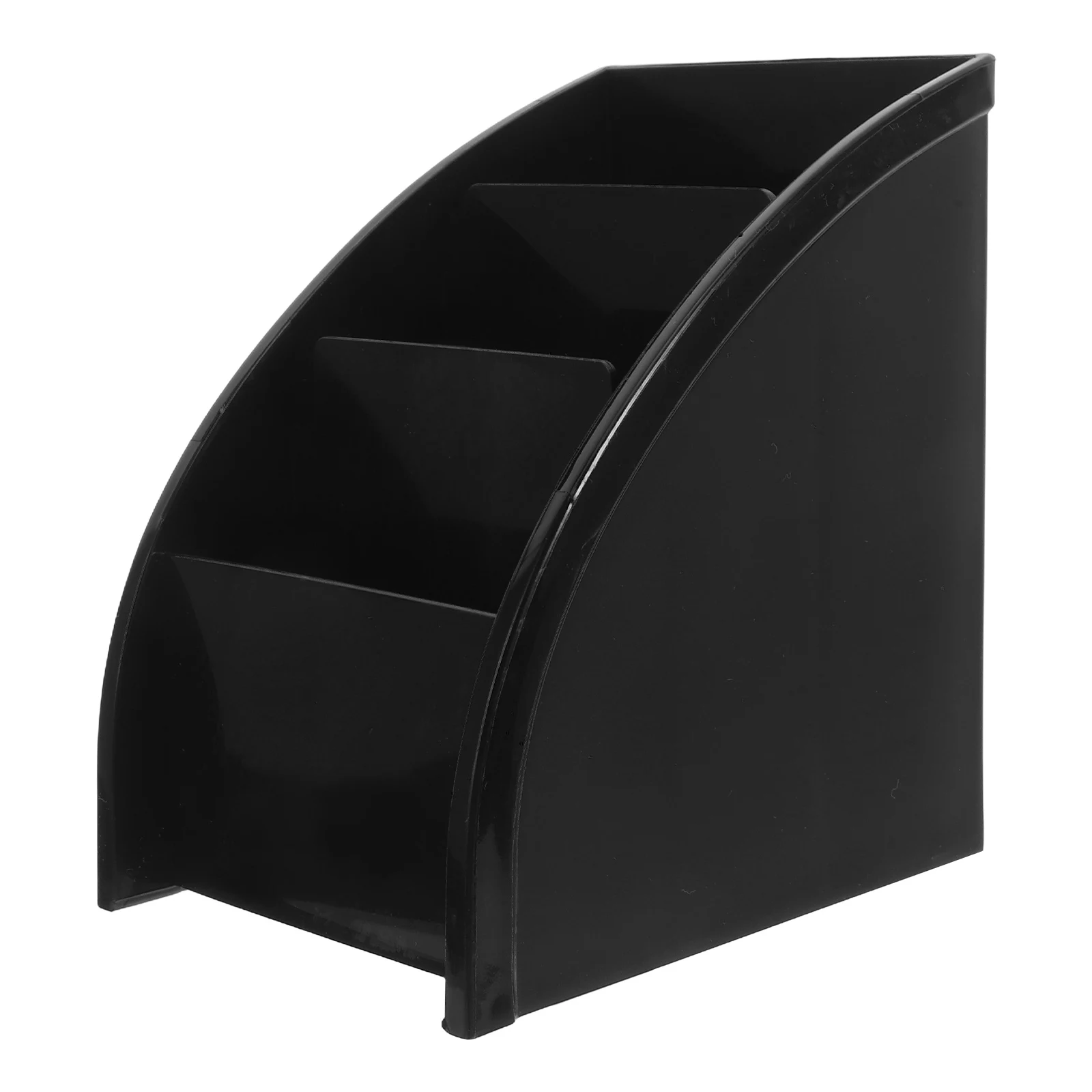 

Remote Control Storage Box Desk Organizer Black Holder Phone Pens Brushes Stationery Multi Purpose Container Household Goods