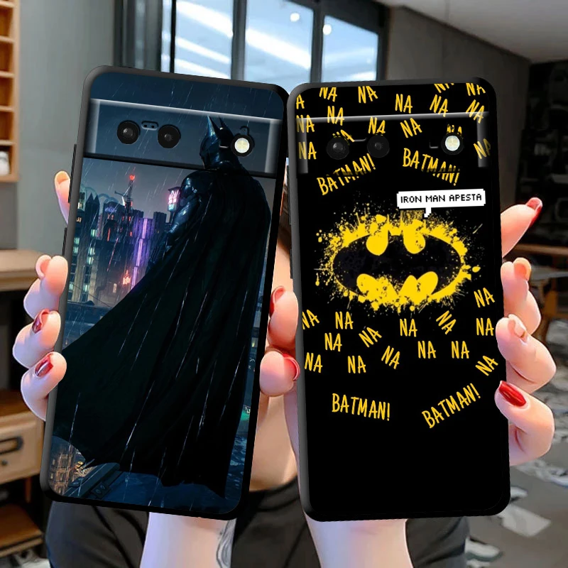 The Dark Knight Batman Joker Phone Case For Google Pixel 9 8 7 Pro 6 Pro 6A 5A 5 4 4A XL 5G Black Soft Fundas Cover