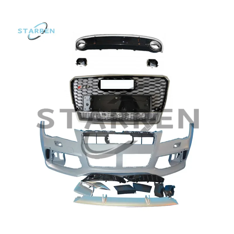 

A7 S7 Modifications Rs7 2011-2015 High Performance Front Bumper With Grille Car Accessories PP Material Body Kit for Audi