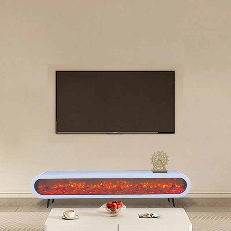 Exhibition hall electronic fireplace simulation flame decoration fireplace simple 3d atomization fireplace TV cabinet background