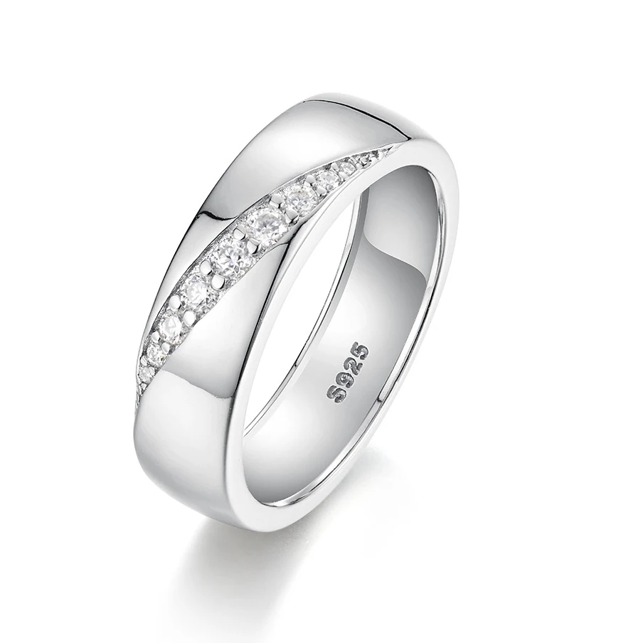 

Shining Full Moissanite Men Ring GRA Certificate 100% Passed Diamond Test S925 Silver Jewelry Wedding Ring Replacement Gift